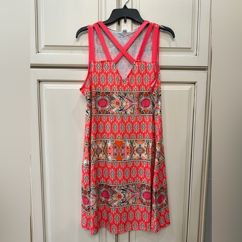 Vibrant Sleeveless Patterned Dress